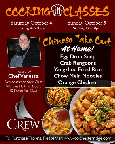 Chinese Take Out at Home! Cooking Class – Saturday, October 4, 2025
